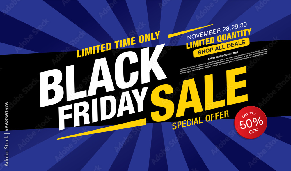 Black friday sale banner layout design Black friday sale banner layout design