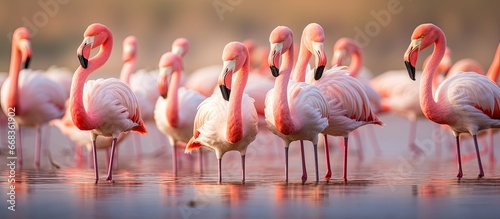 Flamingos in the Camargue France