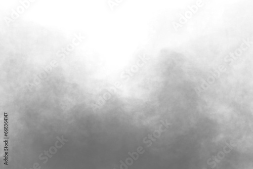 dark smoke clouds fog overlay on white, PNG mist or smog isolated on transparent background