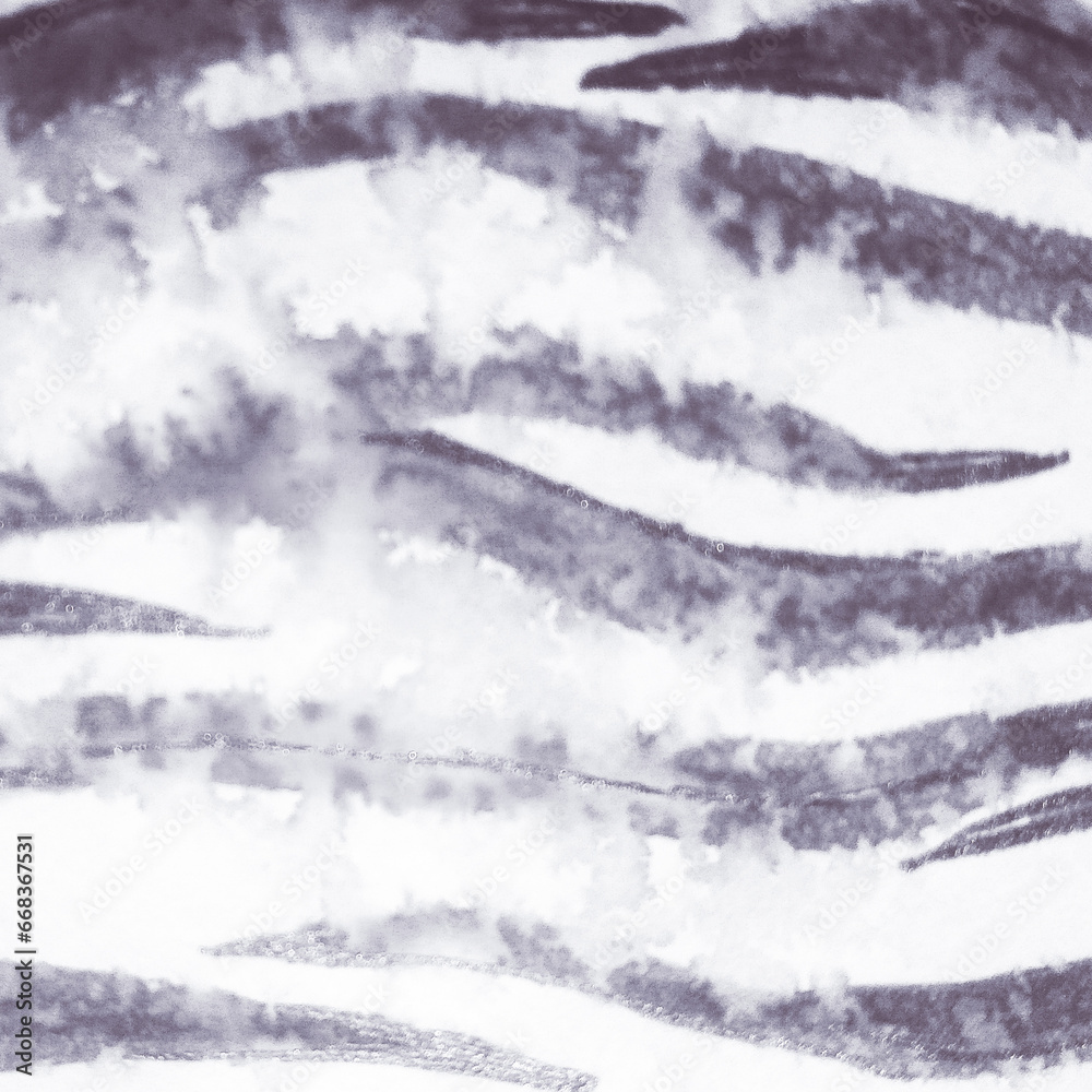 Fototapeta premium Gray Zebra Mix Texture. Indigo Tiger Skin Print.
