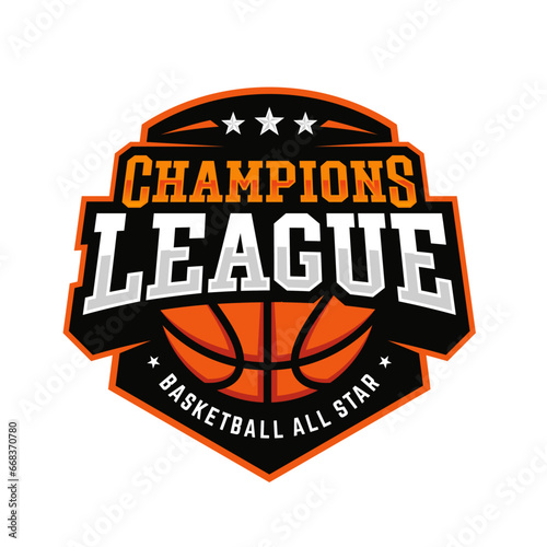 champions basketball sports logo