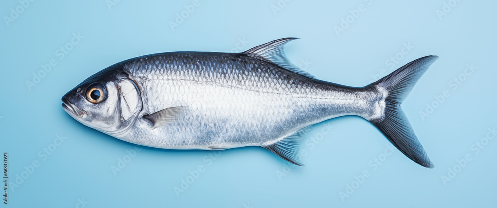 Fish on a Blue Background