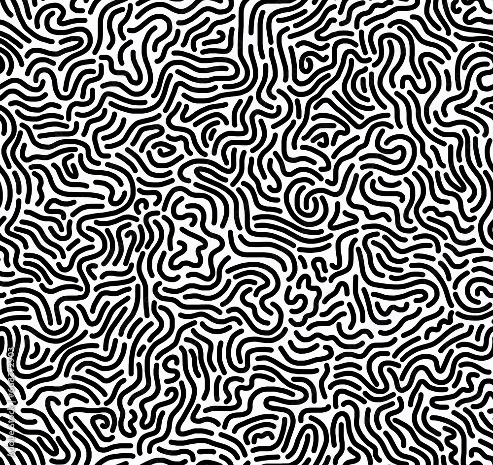 Abstract black and white drawing of geometric shapes on a white background.Seamless pattern. Abstract black and white drawing of geometric shapes on a white background.Seamless pattern.
