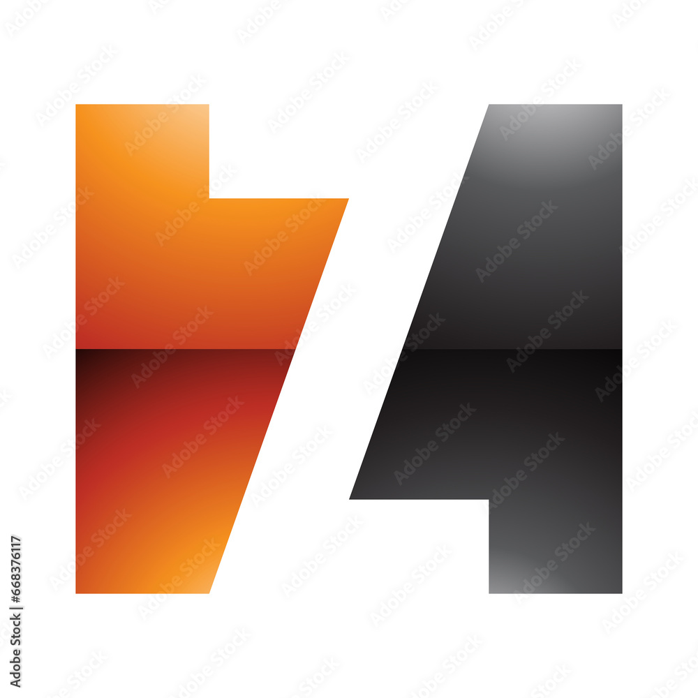 Orange and Black Glossy Rectangle Shaped Letter Z Icon Orange and Black Glossy Rectangle Shaped Letter Z Icon