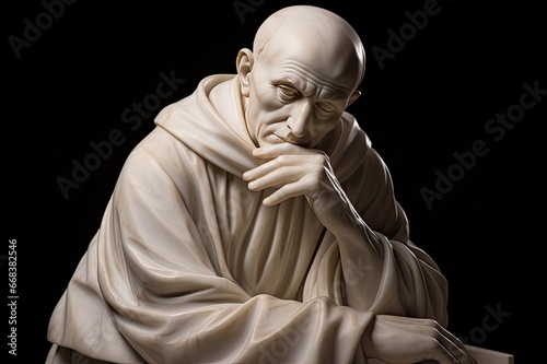 Thinker statue of Meister Echkart, German philosopher and theologian