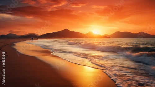 sunset at the beach © Nabeel