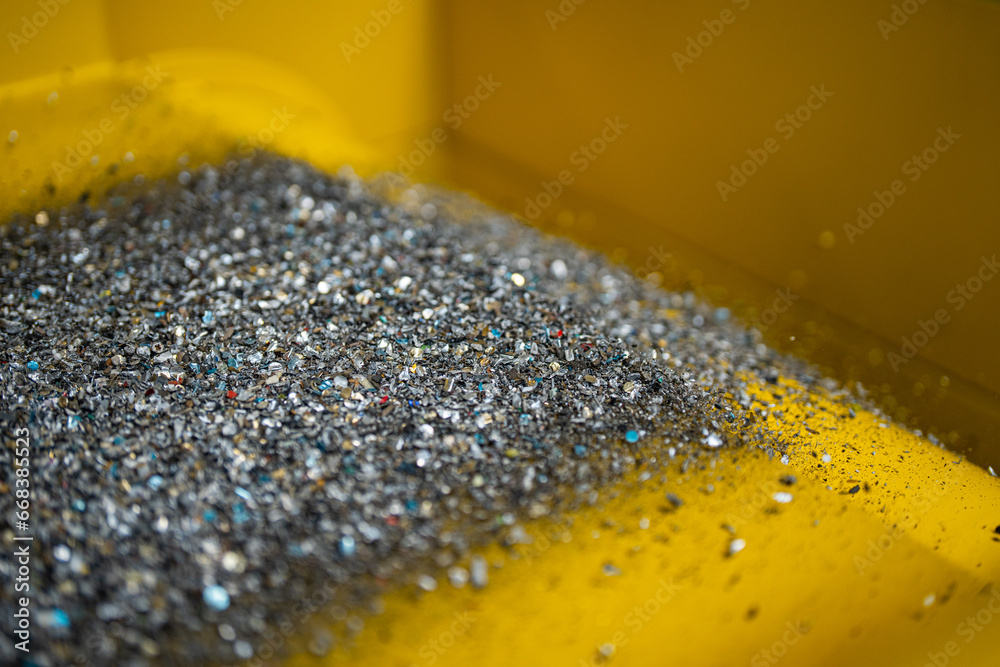 metal recovery - recycling - macro shot