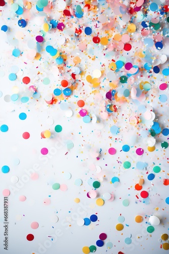 Abstract wallpaper with confetti for the new year. Ai generative