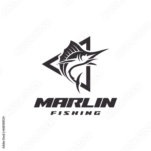 marlin fish logo inspiration
