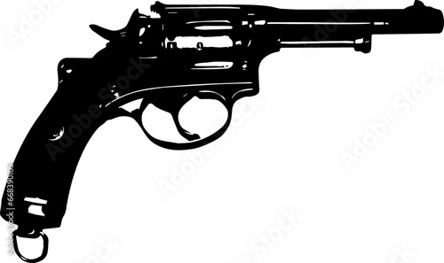 Revolver Pistol illustration