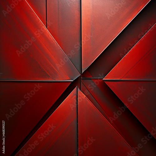 Fondo con detalle y textura de superficie de metal con tonos rojos y lineas 