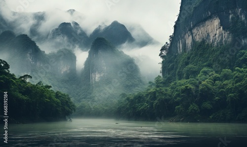 fog over the river