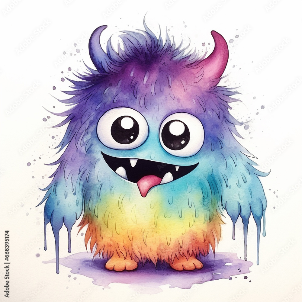 Evocative Watercolor Monster Stirs Your Emotions