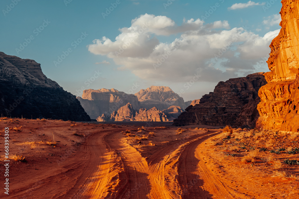 Wadi Rum - obrazy, fototapety, plakaty 