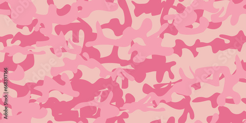Camo Women Canvas. Pink Camo Paint. Repeat Woodland Background. Seamless Vector Camoflage. Army Vector Pink Texture. Digital Urban Camouflage Seamless Brush. Rose Modern Pattern. Abstract Girl Print.