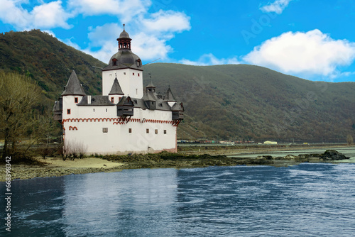 Pfaltzgrafenstein castle on the Rhine River