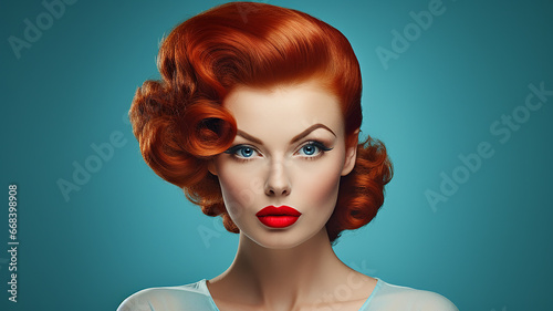 1950's Redhead Glamourous Headshot