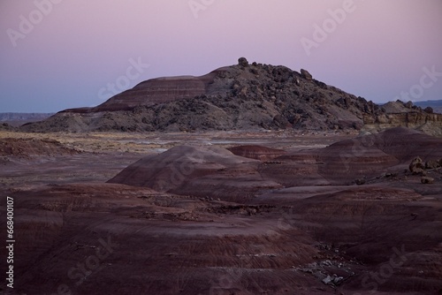 The Bentonite Hills in Southern Utah are a strange and otherwordly sight  as if you were on Mars