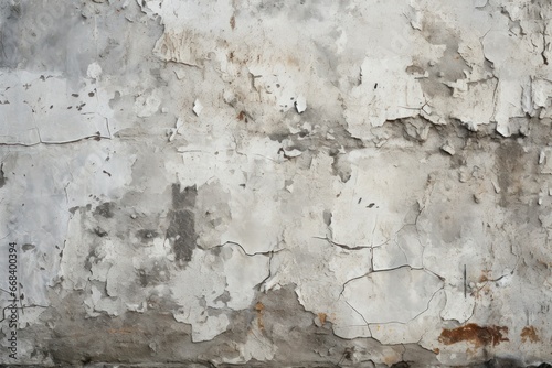 Chipped concrete weathered industrial wall surface aged texture background.