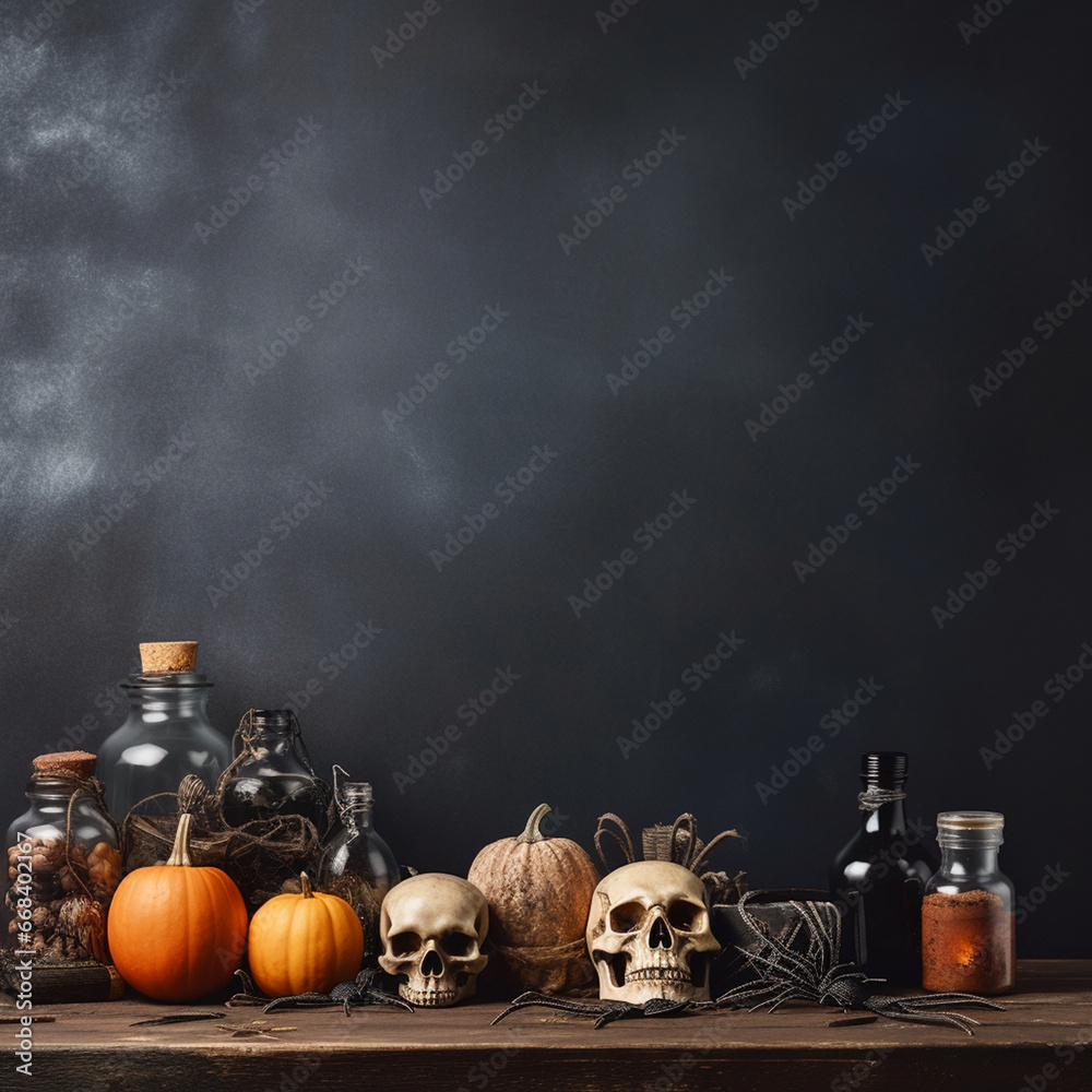 Halloween Pumpkin Painting Illustration Background