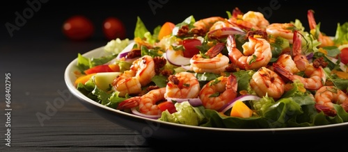 Enjoy a flavorful summer shrimp salad