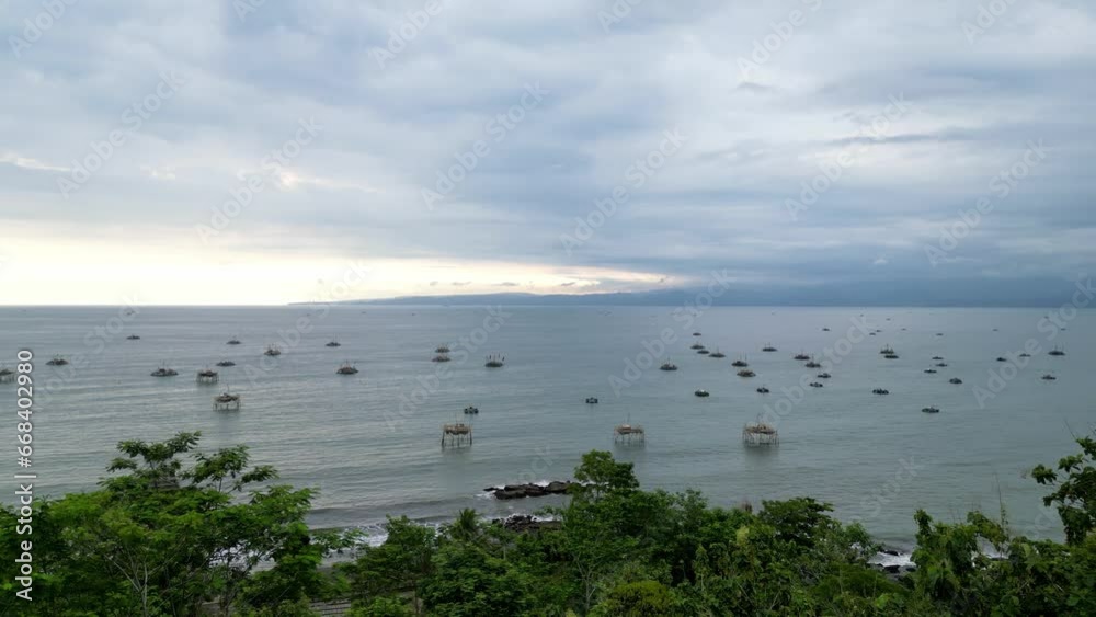 Pelabuhan Ratu West Java and traditional fishing practices. Pelabuhan Ratu West Java and traditional fishing practices.