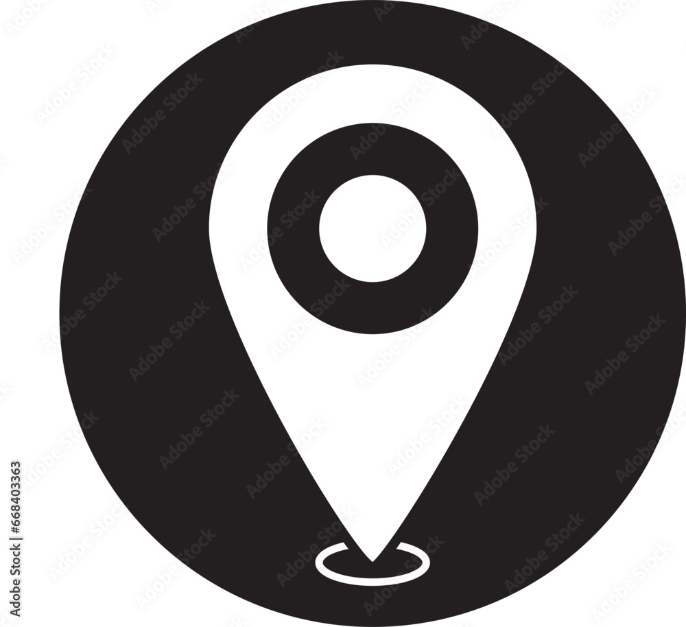 simple shape vector icon of location point, trendy style, eps 10 vector simple shape vector icon of location point, trendy style, eps 10 vector