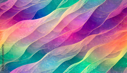 beautiful and vivid wavy and colored gradient background seamless and tiled
