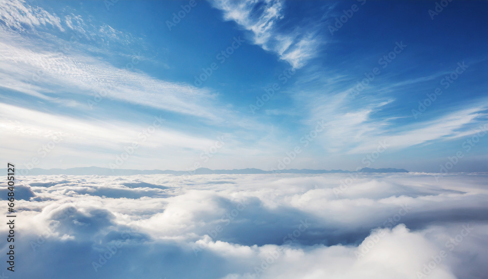 fantastic soft white clouds against blue sky background soft fo