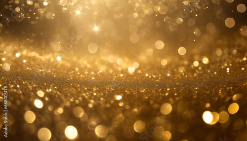 gold glitters background shimmering blur spot lights bokeh shiny gold light background texture