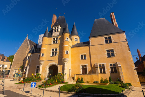 Mediaeval architecture, Castle Stuart in town and commune Aubigny-sur-Nere, France photo