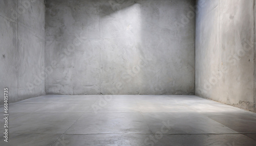 concrete wall room and concrete floor empty background