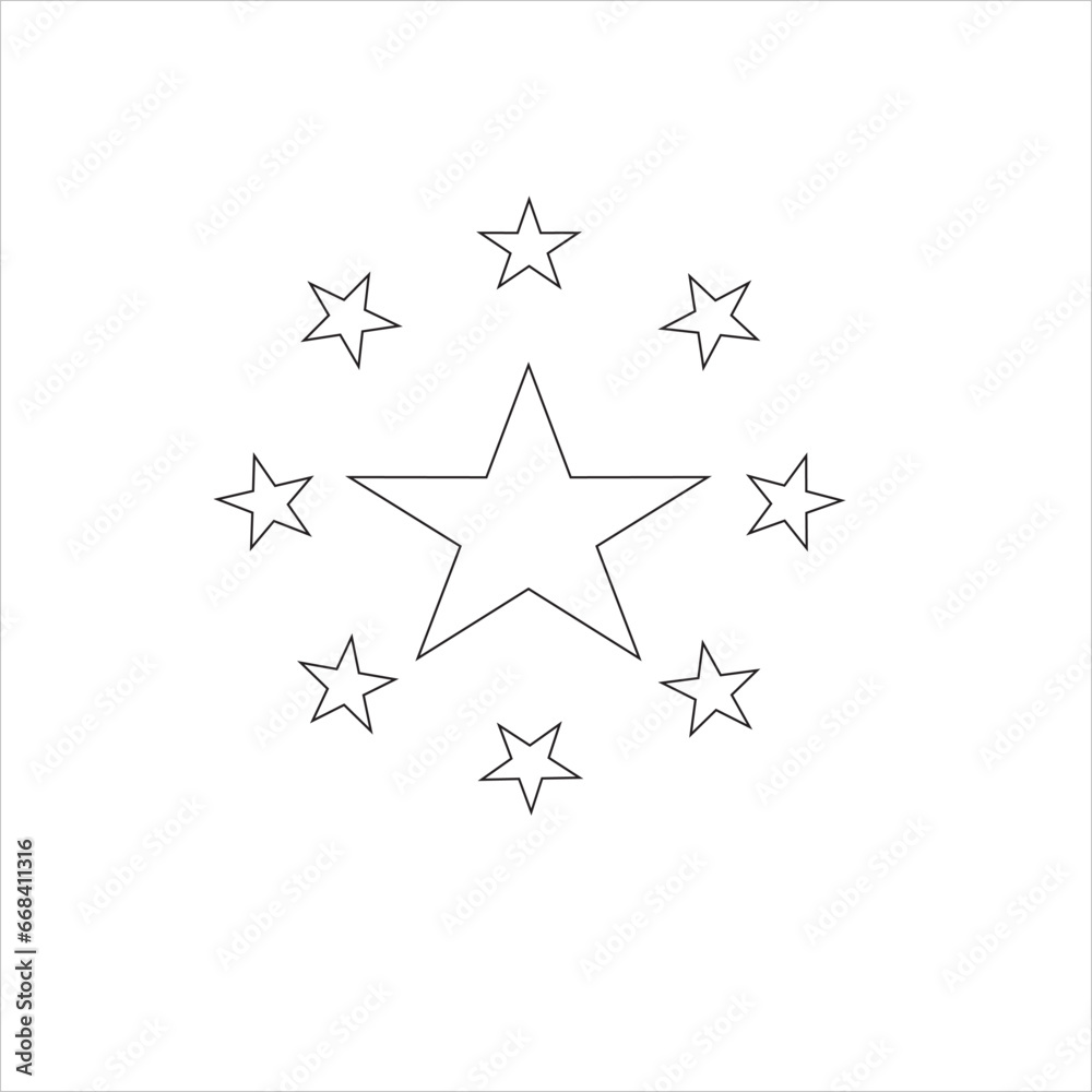 vector image of a stars vector image of a stars