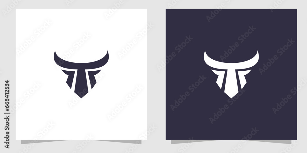Fototapeta premium bull logo design vector