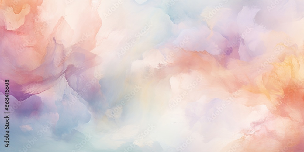 Watercolor Wash in Pastels: An abstract depiction reminiscent of a watercolor wash with soft pastel colors, lending an artistic and soothing touch , abstract wallpaper background Watercolor Wash in Pastels: An abstract depiction reminiscent of a watercolor wash with soft pastel colors, lending an artistic and soothing touch , abstract wallpaper background