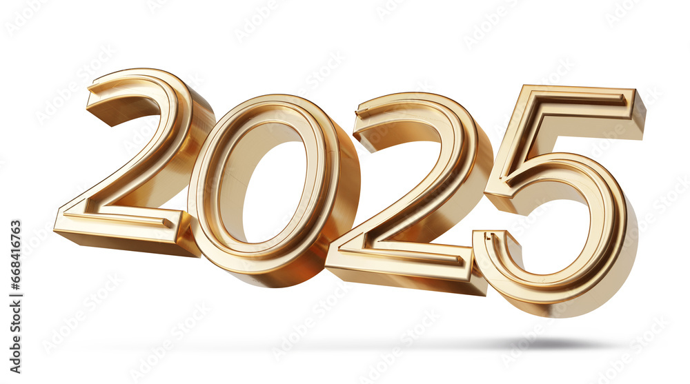 golden bold letters year 2025, metallic glossy, floating hovering, small shadow, new year sylvester golden bold letters year 2025, metallic glossy, floating hovering, small shadow, new year sylvester