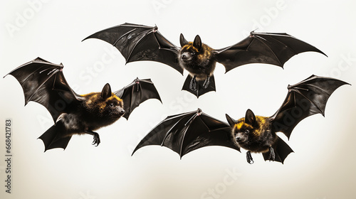 a photo of bat while flying made with generative AI photo