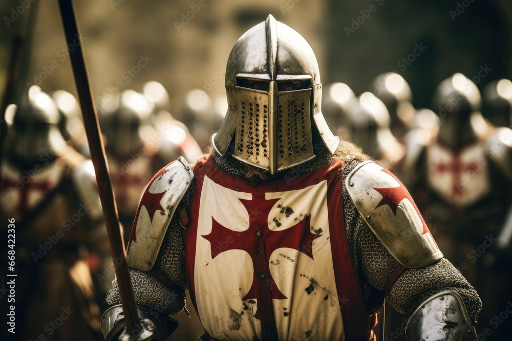 Templar knight's training, preparing for combat Templar knight's training, preparing for combat