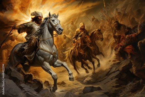 The conversion of Saul on the road to Damascus.