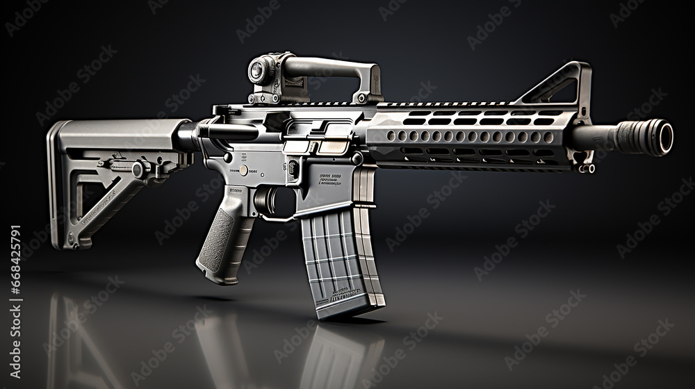 a photo of gun and bullets made with generative AI a photo of gun and bullets made with generative AI