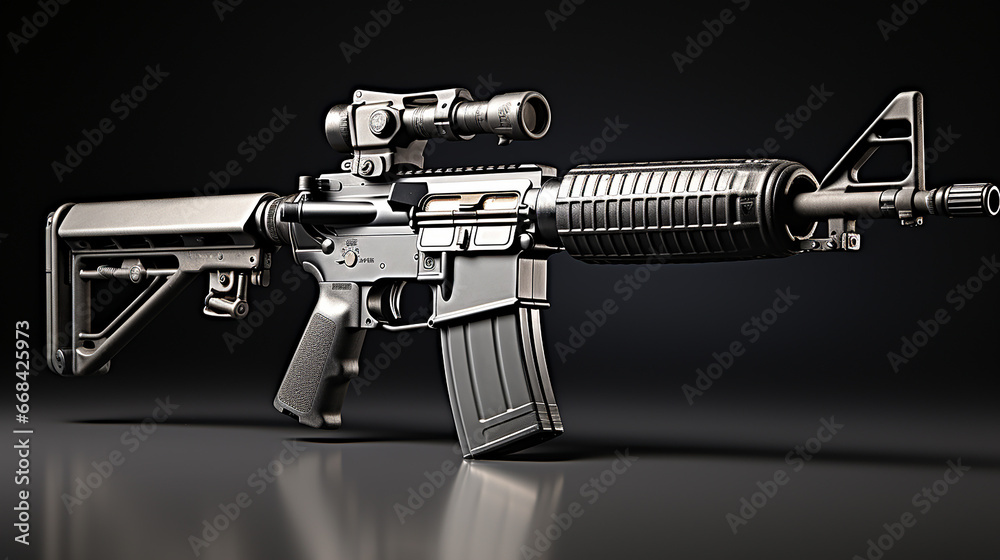 a photo of gun and bullets made with generative AI a photo of gun and bullets made with generative AI