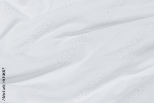 White fabric or wavy fabric for texture and background.