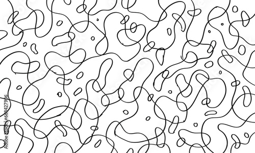 abstract flow hand drawn pattern background