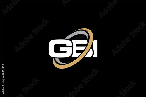 GBI creative letter logo design vector icon illustration photo