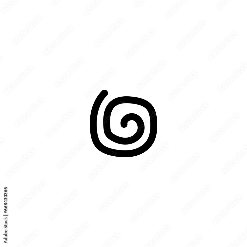 spiral doodle line for decoration spiral doodle line for decoration