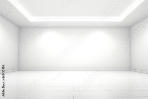 Abstract futuristic architecture background, Minimal technology white backdrop