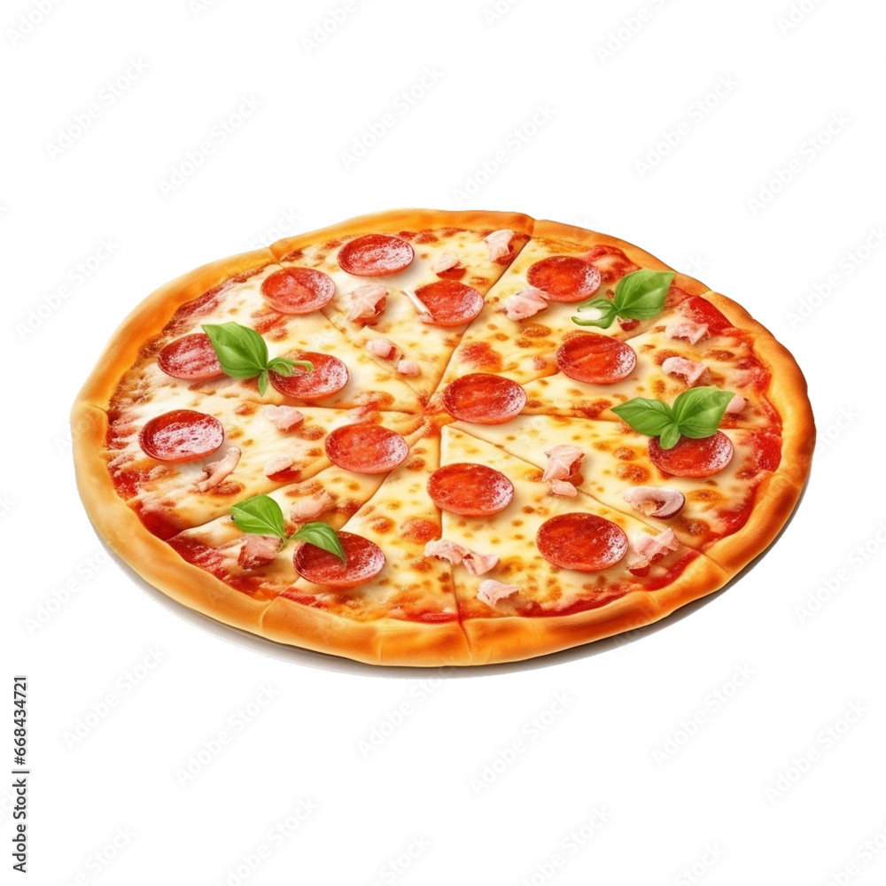 isolated pizza with varies species isolated pizza with varies species