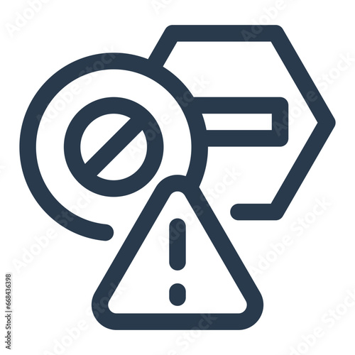 Informative Sign Aid Icon