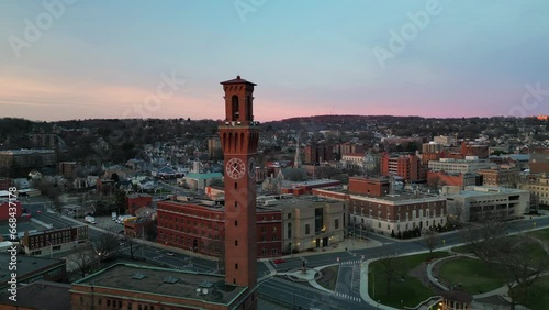 Aerial View of Downtown Waterbury, CT photo