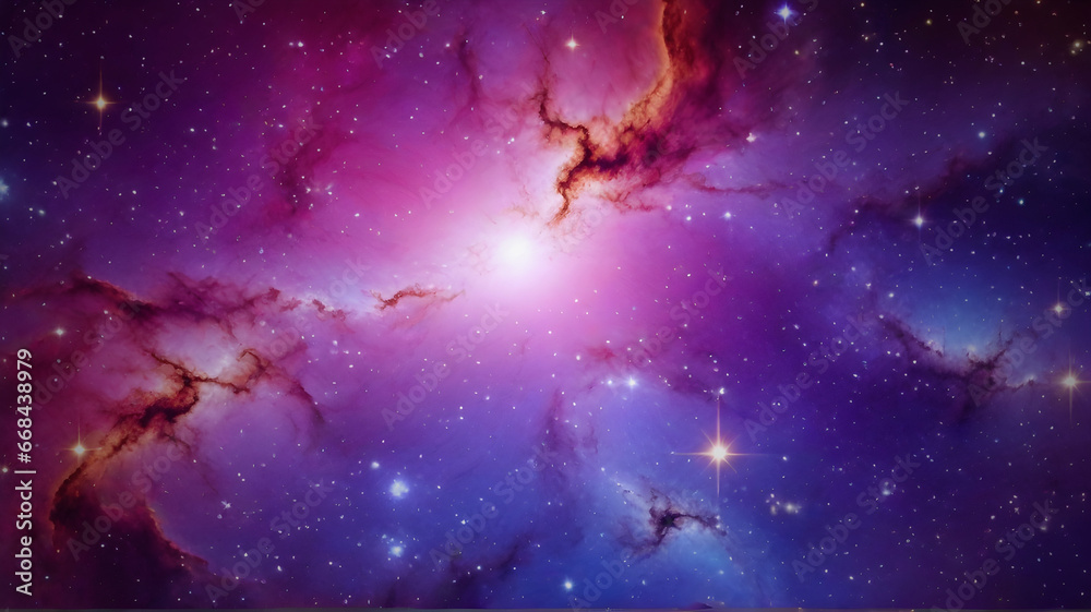 Starry Night Magic in Nebula and Galaxy. Universe science astronomy suitable for background and wallpaper. Starry Night Magic in Nebula and Galaxy. Universe science astronomy suitable for background and wallpaper.
